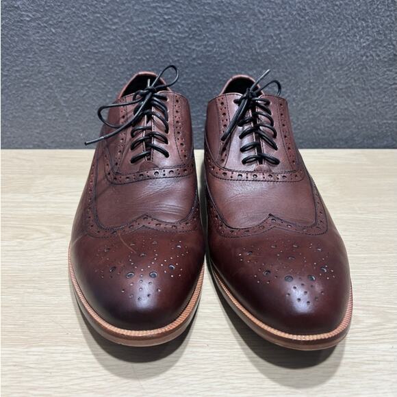 Blake McKay Leather Wingtip Oxford Brown Dress Shoes Mens Size 13 main image 4